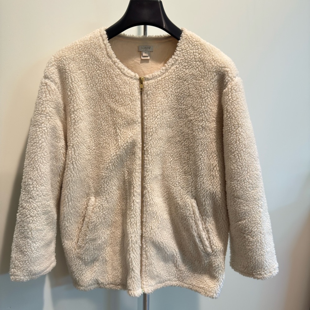 J.Crew Factory Sherpa Fleece Jacket